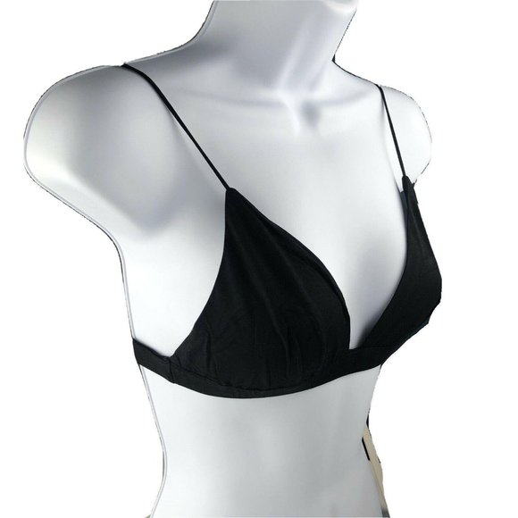 NWT Line & Dot Basic Triangle Bralette, black, Size Small - Picture 2 of 9